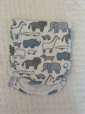 Carter's Blue & Gray Safari Animal Bib Set